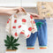 Children's Spring and Autumn Wei Yi Long Sleeve T-shirt Set
